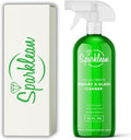 SPARKLEAN Jewelry &amp Glass Cleaner Spray (32 Oz) - Biodegradable Ammonia-Free Solution for Gold Silver &amp Diamond Rings - Safe for Ultrasonic Machines - Eco-Friendly - Bulk Size