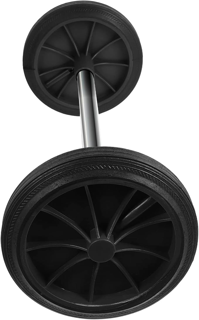 Operitacx Small Trash Can Replacement Wheel Garbage Bin Wheel Wastebasket Pulley Wheel Replacement Parts for Garden Street Patio Trash Can (Wheel Diameter 7 inches)