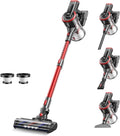 Cordless Vacuum Cleaner Stick Cordless Vacuum with LED Touch Screen Anti-Tangle Vacuum Cleaner with Charging Station for Carpet Hard Floor Pet Hair