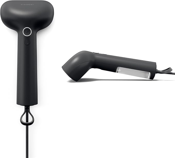 Steamery Handheld Clothes Steamer Cirrus X 1200W Steam Output 20g/min Heat up in 20 Seconds Portable Minimalistic Scandinavian design Black