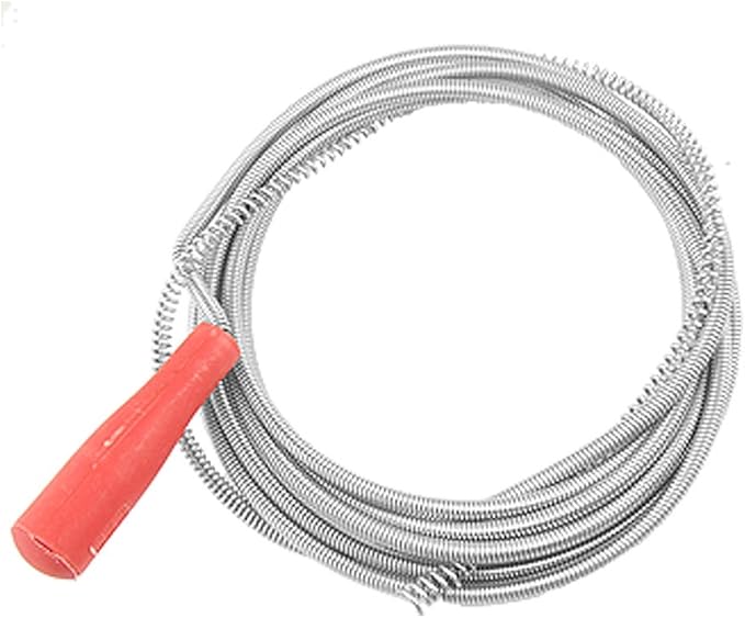 Plastic Handle Blocked Waste Drains Pipe Cleaning Tool 2.5M Red (id: be5 7a7 902 719 4ed