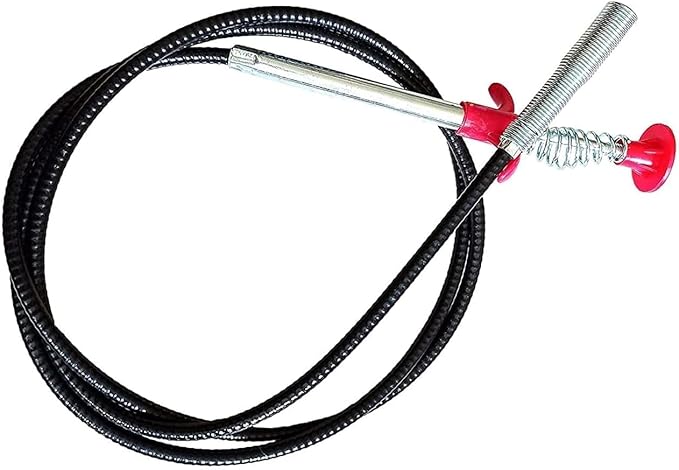 Drain Cleaner Wire Stick Stainless Steel Hair Catching Claw Drain Sewer Cleaning Spring Sink Pipe Plunger Unblocked Kitchen Bath Basin Hairs Remover Tool (160 cm1 Pc)