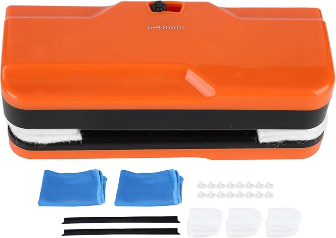 Magnetic Window CleanerAdjustable Double Sided Window Cleaning Tools Glasses Cleaner Cleaning BrushMagnet Window Cleaner Toolfor High Rise Window Cleaning Windows Thickness 0.2-0.71 (1#)