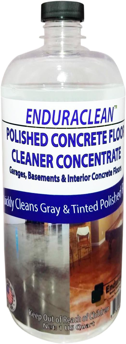 Marblelife EnduraCLEAN Polished Concrete Floor Cleaner Concentrate Effective Basement Garage &amp Indoor Concrete Floor Cleaner Concrete Cleaner Cement Cleaner &amp Degreaser 32 oz