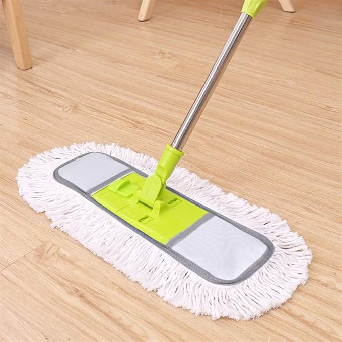 Mop - Professional Microfiber Hardwood Floor Mop Flat Mops with Reusable Washable Pads for Home and Office Wet or Dry Floor Cleaning(Gray)