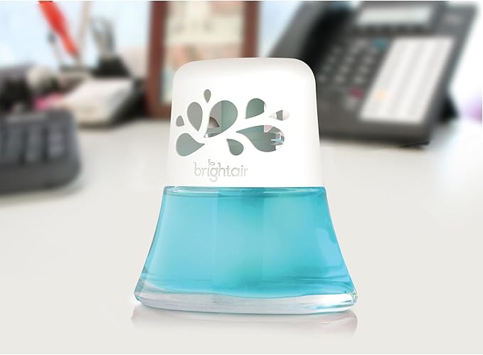 Bright Air Scented Oil Air Freshener Calm Waters and Spa Blue 2.5 Oz