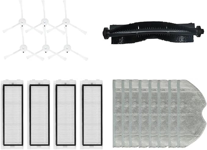 BeNtli Robot Vacuum Cleaner Spare Part Replacement AccessoryWashable Hepa FilterMain BrushSide BrushMop ClothCompatible for 360 S5 / S7 (Color : As Shown 7)
