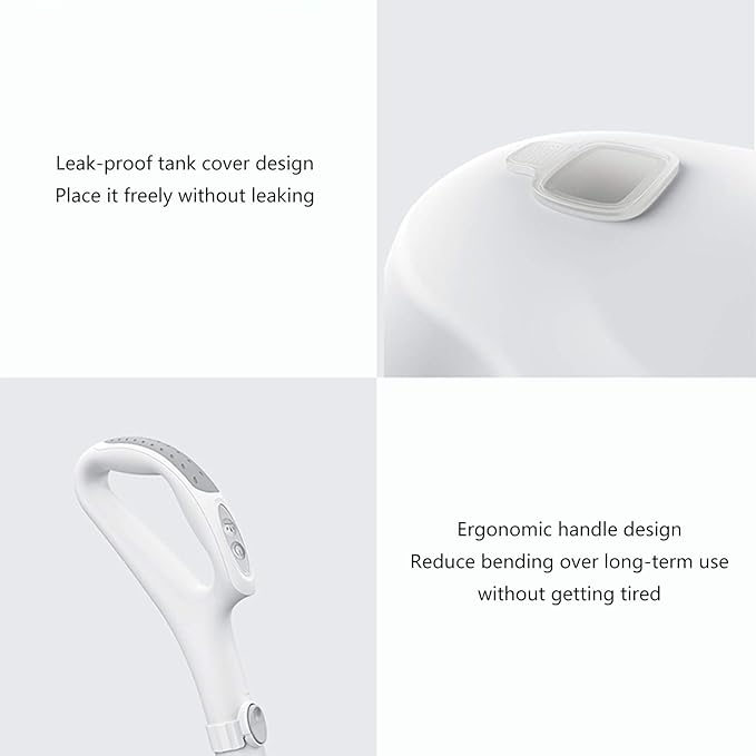 Wireless Hard Floor Mop Electric Mop with Rotating Pad 360 Degree Rotation Can Effectively Clean The Hardwood of Household Kitchen White