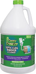Green Gobbler EMERGENCY Septic Sludge Remover - Septic Tank Clog Remover Treatment for Clogs Back-Ups &amp Foul Odors and Overflow Prevention - 1 Gallon
