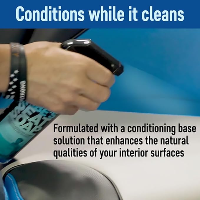 Babe’s Seat Soap – Marine Vinyl Plastic &amp Leather Cleaner for Boat Seats – Cleans Conditions &amp Protects Upholstery from Suntan Oil &amp Dirt