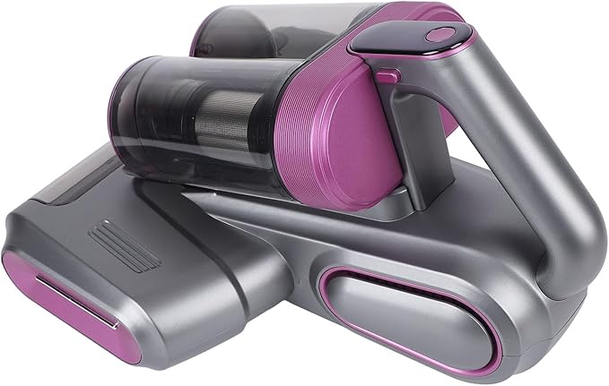 ANGGREK Bed Vacuum Cleaner 520ml Large Dustbin 13000pa Suction Vaccum for Dust Pet Hair (Grey Purple)