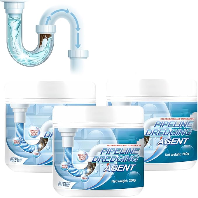 Sink and Drain Cleaner 2026 New Pipeline Cleaning Powerful Unclog Sink Drain Cleaner for Kitchen Bathroom Sinks Tubs Pipe Cleaning Tool (3pcs)