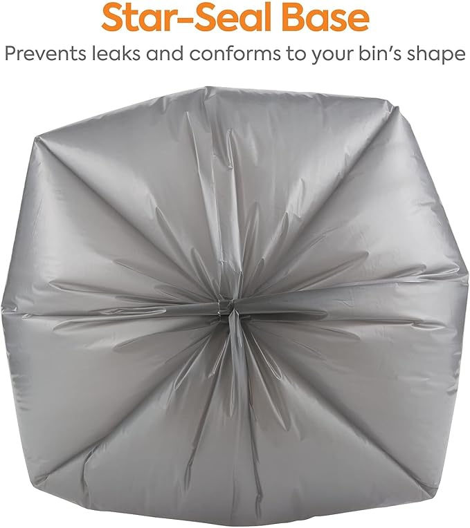 Coastwide Professional 30-33 Gallon Trash Bag 33 x 40 Low Density 1.5 mil Silver 100 Bags/Box