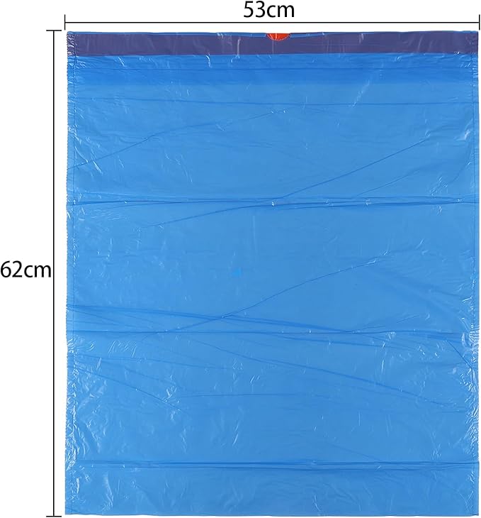 5 Gallon Drawstring Trash Bags 20 L Blue Garbage Bags 200 Counts/4 Rolls