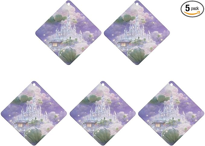 5PCS Car Air Freshener Hanging Personalized Double Sided Up Balloons Car Fresheners Long Lasting New Cars Scents Cute Automotive Freshies for Closets Drawers (tea)