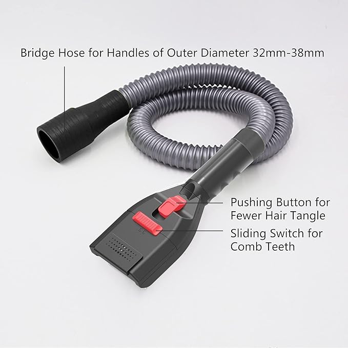 Pet Vacuum Grooming Brush and Shedding Kit for Dog/Cat Loose Hair Professional Accessories Remover for Pet's Undercoat Fur