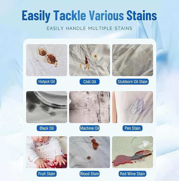 Clothing Emulsifier300ML Non Ionic Emulsifier Stain RemoverSpot Cleaner For ClothesNo Damage Fabric SpotFabric Conditioner Restore Color (2Pcs)