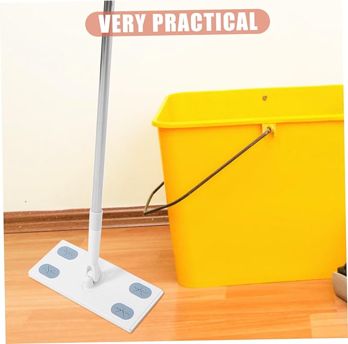 Detachable Dust Mop with Face Towel Replacement Convenient No Washing Handheld Floor Cleaning for Quick and Maintenance