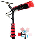 Telescopic Water Fed Pole Kit Window Cleaning Pole Brush HoseOutdoor Tall Window Cleaner Car Glass Solar Panel Cleaning SystemWater Fed Brush Extendable Pole Kit Washing Tool ( Size : 12FT/3.6M )