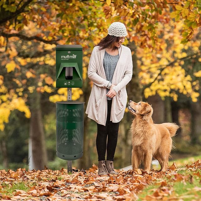 Mutt Mitt® Singles Dog Waste Header Bags - 500 Bags perfect for 1 Dog Waste Station - Single-Ply thick bag with a bottom gusset for safer easier pick-up