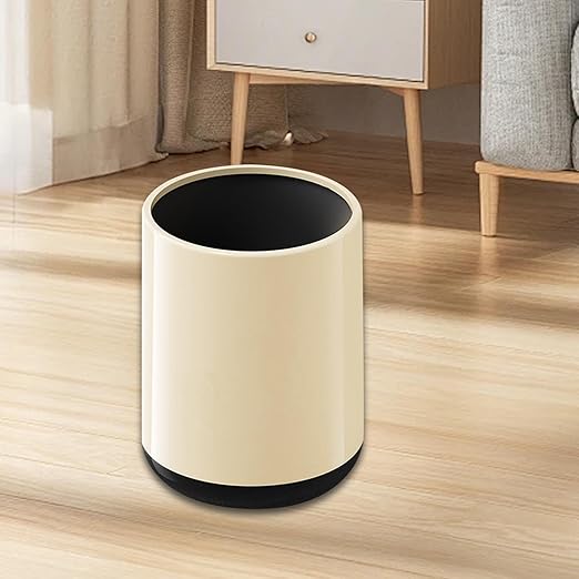 Yajuyi Trash Can Dustbin Office Waste Bin Container Garbage Can Garbage Bin Waste Basket for Nursery Laundry Room Car Under Desk Without Lid