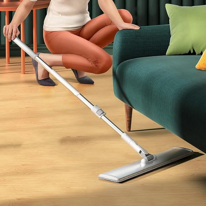 Hand Free Aluminum Plate Flat Mop Rotating Household Ceramic Tile Floor Lazy Person