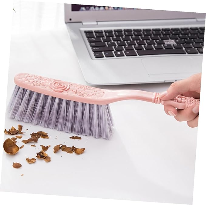 CHILDWEET 6pcs Thick Hollow-Handle Cleaning Brushes for Sofa and Bed Dusting Household Dust Removal Tool Set in Blue Green and Pink for Furniture and Home Cleaning