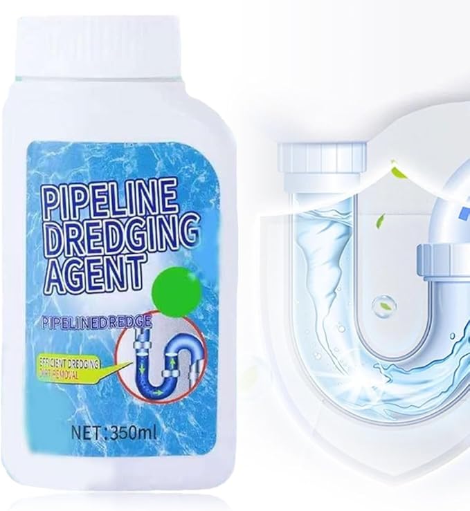 Powerful Pipe Dredging Agent 2025 New Pipeline Dredging Agent Drain Clog Remover Upgrade Quick Cleaning Drains Toilet Cleaner Tool Sink and Drain Pipe Unclogging Agent for Kitchen Bathroom (1Pcs)