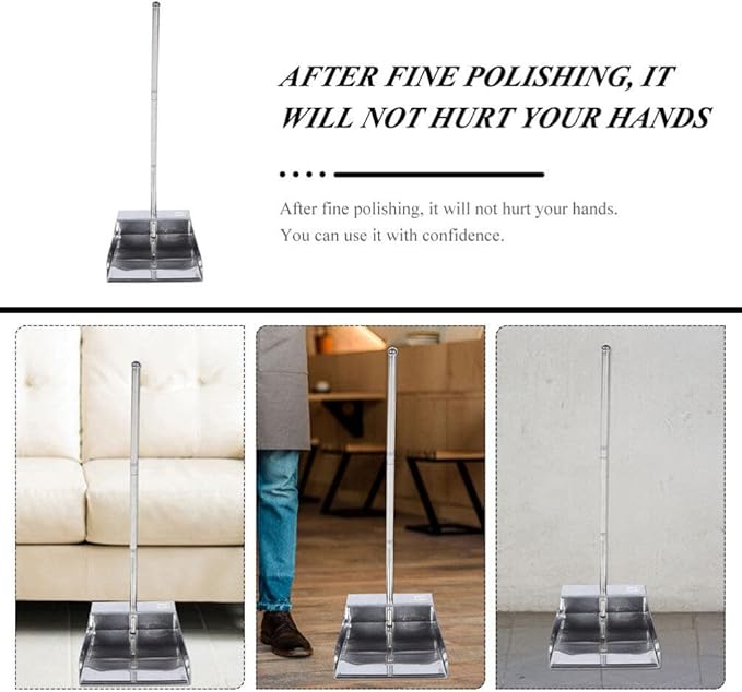 Dust Pan Long Handled:Cleaning Tool Long Handle Dustpan Metal Upright Dustpan for Lobby/Restaurant/Office/Home/Dog Pooper Scooper
