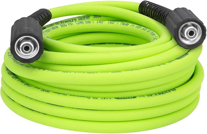 Flexzilla HFZPW36450M-E 3600 PSI 50' Pressure Washer Hose 1/4 in. x 50 ft ZillaGreen