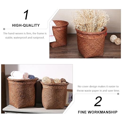 Gadpiparty 1pc Garbage Can Household Waste Can Waste Paper Basket Bin Office Basket Holder Office Trash Container