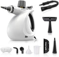 Steam Disinfection Cleaner Handheld Pressurized Steamer with 9-Piece Accessories for Multi-Surface Cleaning Natural Sanitization for Kitchen Floor (1 x Steam Cleaner Kit)