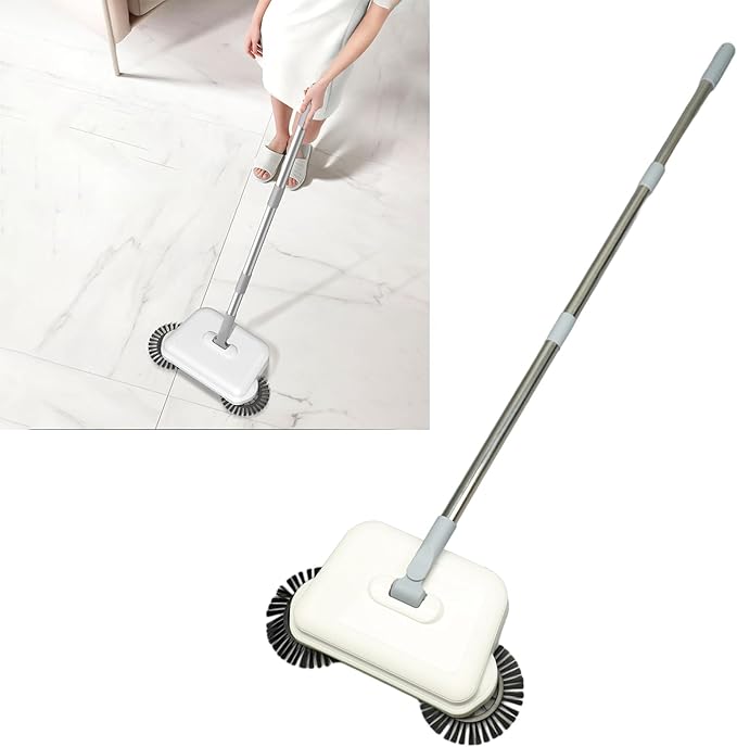 Sweeping Mopping Machine Compact Hand Push Sweeper Multi Purpose Cleaner Quiet Operation for Office Environment