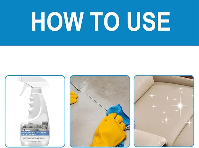 Dyale Household Multi-Purpose Fabric Cleaner Suitable for Upholstery Clothes Shoes &amp Fabrics Helps Reduce Grease &amp Ink Stains (2pcs)