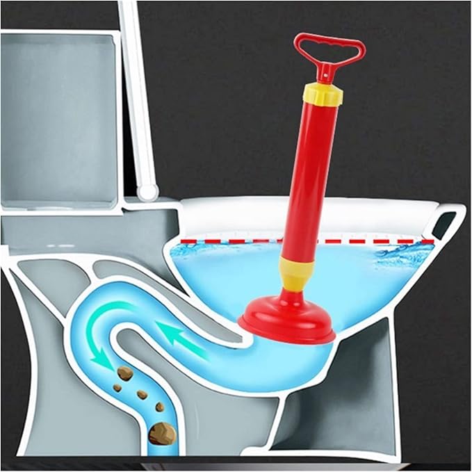 Toilet Plunger-Powerful Bathroom Clog Cleaner Toilet Sink Drain Blaster Air Pump Plunger Suction Cup Pipe Cleaning Tool