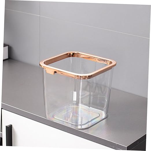 DECHOUS 2pcs Storage Bins Trash Can Pressure Ring Heavy Duty Garbage Bin Wastebasket Kitchen Garbage