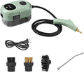 Handheld Steam Cleaner - 15s Fast Heating 1100ml Portable Machine with 3 Brush Heads for Home Car Detailing Kitchen Bathroom and Tile Cleaning - Efficient Pressurized Steam Solution in Green