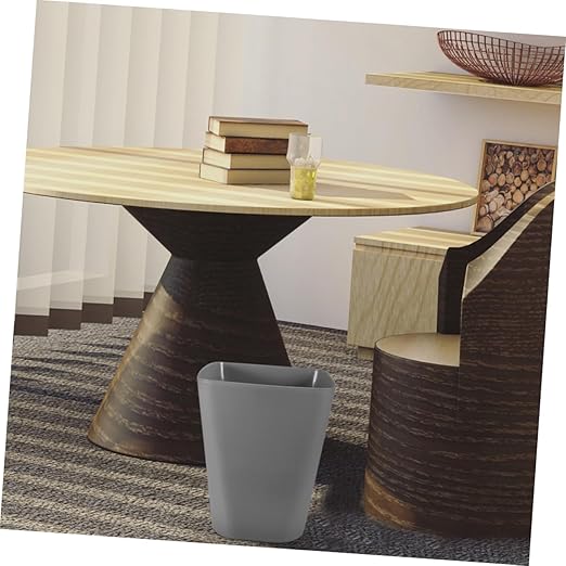 Healifty 2Pcs Square Trash Can Lid Plastic Garbage Bin for Bathroom and Office Compact Wastebasket for Home or Restaurant Easy to Clean and Organize