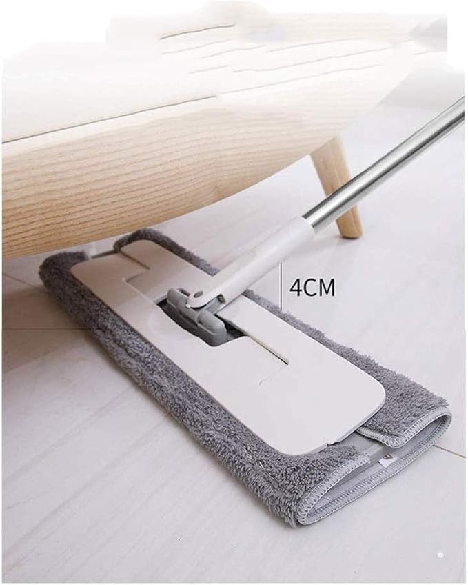 MopMicrofiber Mop with Stainless Steel Rod Multi-Function Mop for Indoor Use Flat Mop