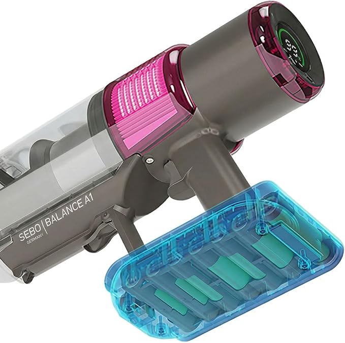 Sebo Balance A1 Cordless Lightweight Vacuum Cleaner with LED Display Advanced Filtration Electric Brush - Magenta