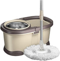 Spin Mop Bucket Dual Drive Hands Free Wringer Microfiber Set 360 Self Press Wringing Easy Clean Home Kitchen Floor(Style2 2 Hands)