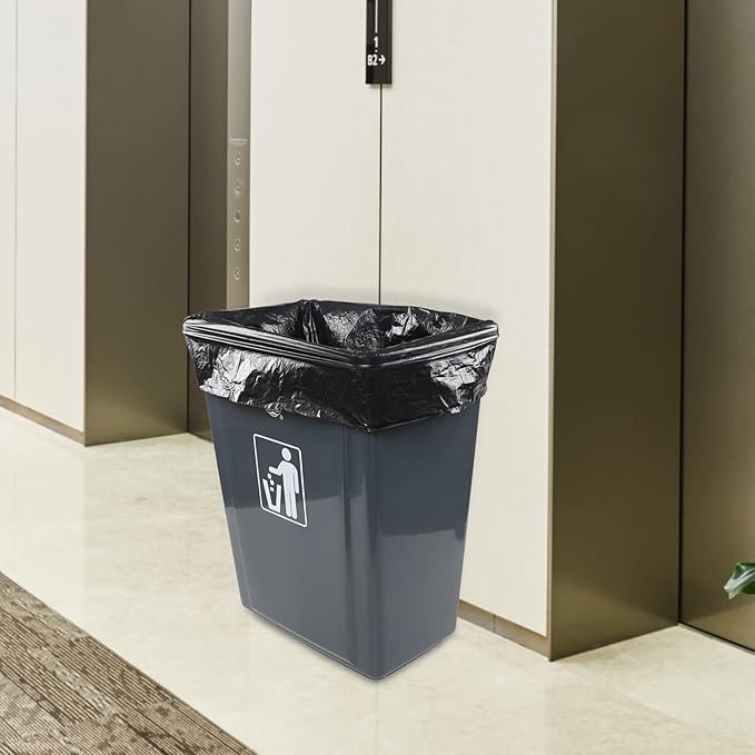 13 Gallon Black Garbage Bags Tall Kitchen Trash Bag 6 Rolls 150 Bags