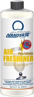 Nanoskin Concentrated Air Freshener – PINA COLODA - Emits Fragrant Scent with Odor Eliminator into The Air to Freshen Interior | Adjustable Dilution up to 9:1 | For Automotive Home Office &amp More