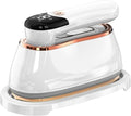 2 In 1 Portable Ironing Machine Handheld Clothing Steam Iron 1200W +15 Seconds Fast Heating180°Rotation LCD Display Ironing Mode 7-Hole Pressurized Steam