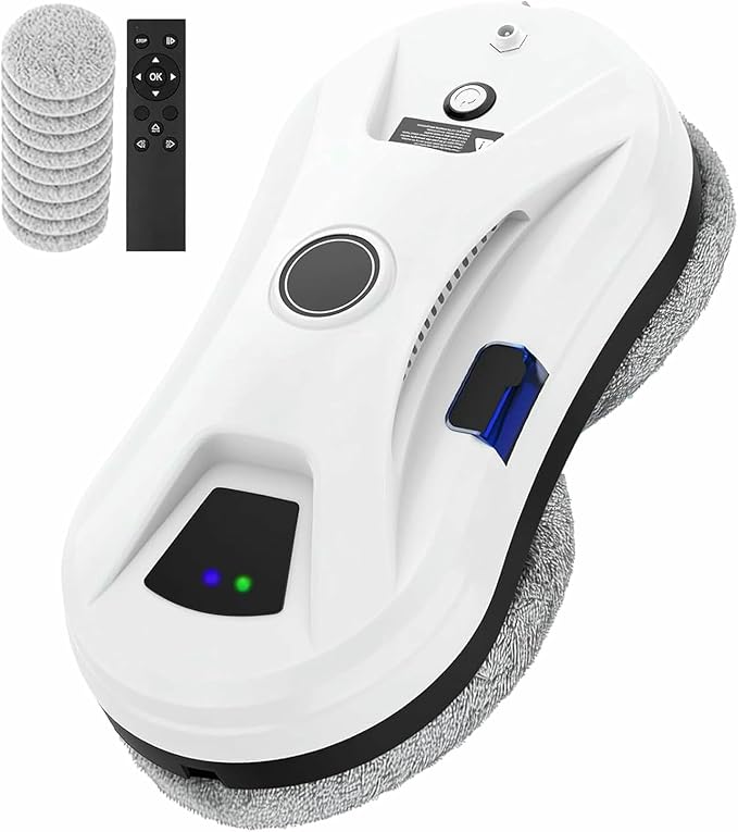 Intelligent Window Cleaning Robot 5600Pa Window Cleaner Robot Multiple Safety System for High-Rise Windows Ceiling Outdoor Indoor