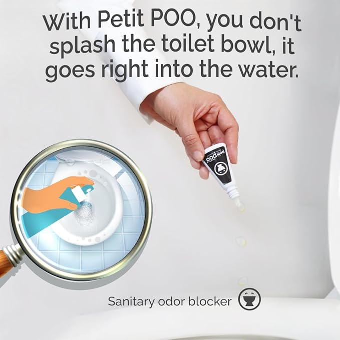 Petit Poo - All Natural Toilet Odor Drops Eliminator Deodorizer Odor Blocker Liquid Blocker Air Freshener - Travel Dropper personal Bottle (Endurance1)