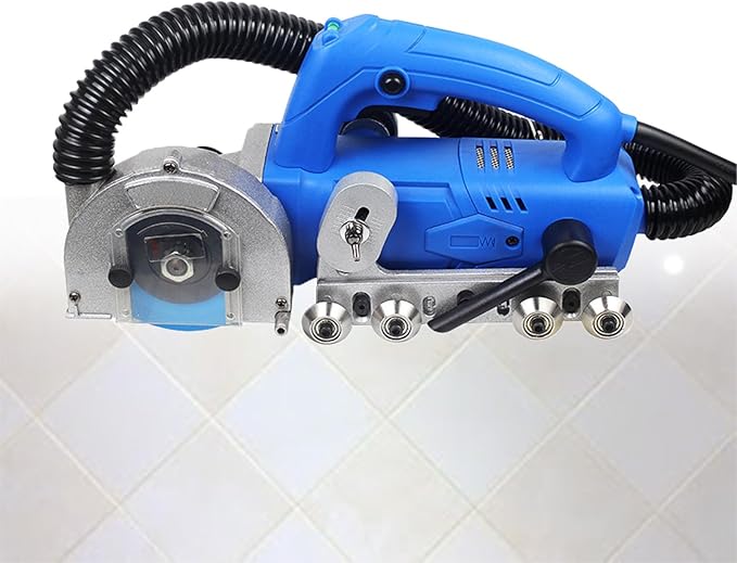 Electric Grout Removal Tool Tile Seam Cleaner 1200W 9000RPM Dust-Free Grout Cleaning &amp Removal Ceramic Porcelain Floor Tile Repair &amp Regrouting StandardconfigurationWithC