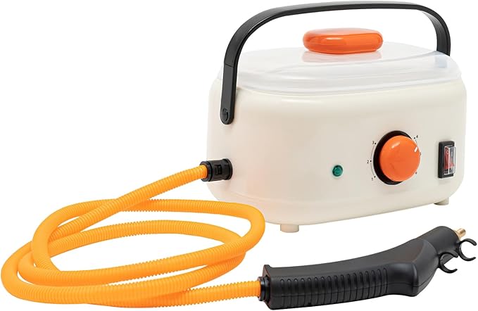 Handheld Steam Cleaner 250ml Tank 3-Bar Pressure Portable Multi-Surface Steamer for Kitchen Bathroom Tile Grout Sofa Window Car Seats 9-Piece Attachments 1000W Quick Heat 3m Cord