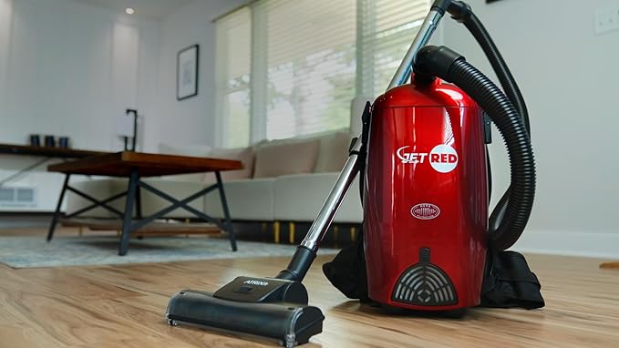 Atrix Jet Red HEPA Backpack Vacuum
