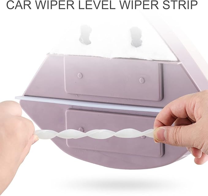 Magnetic Window Cleaner Double Sided Glass Cleaner Home Adjustable Magnet Glass Surface Wiper Brush Plastic Cleaning Tool for Glass High Windows 5-35mm Brown